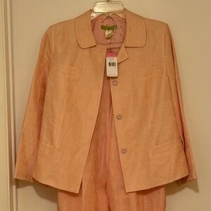 SIGRID OLSEN PEACH SUIT
